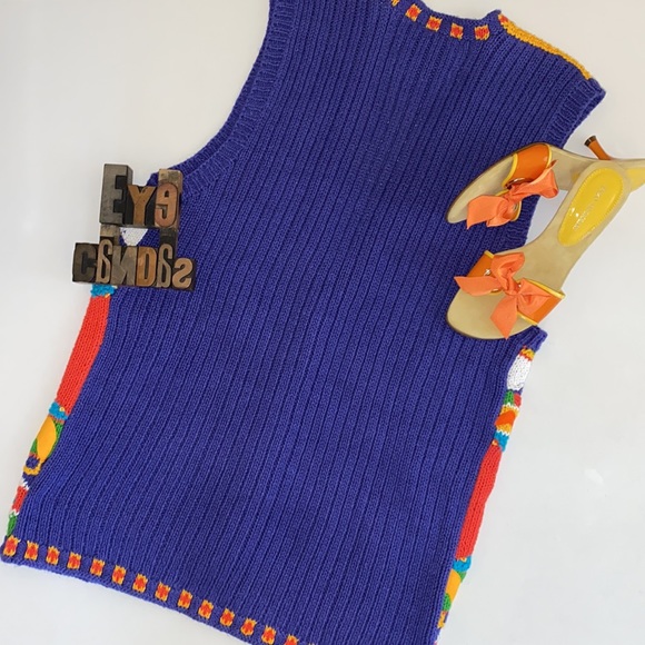 MARISA CHRISTINA Classics Beach Scene Vest - Picture 6 of 8